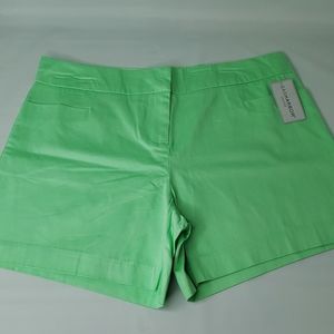 NWT - Sag Harbor Denin green mint shorts w pockets size 14